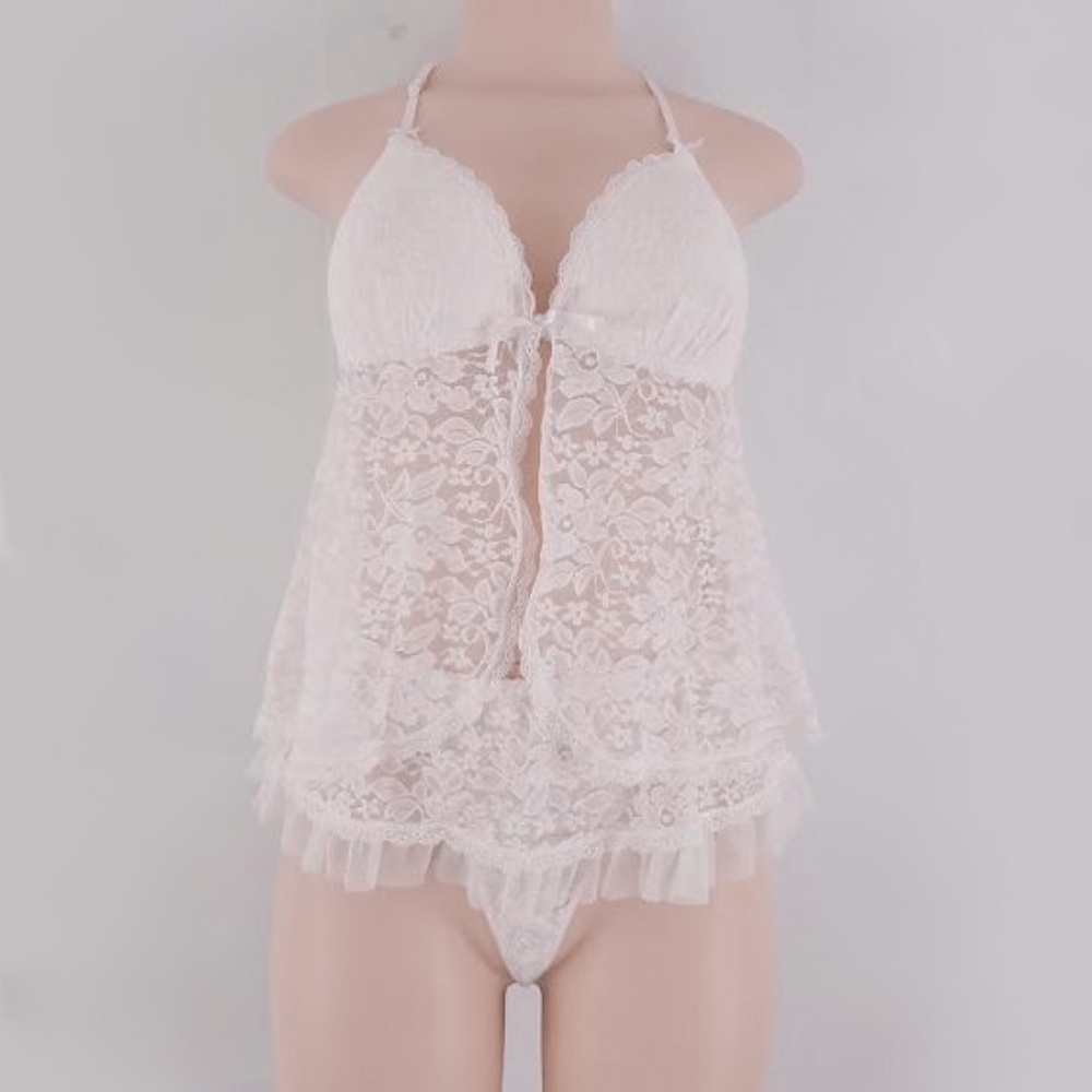 Linea Donatella Lace Babydoll Top